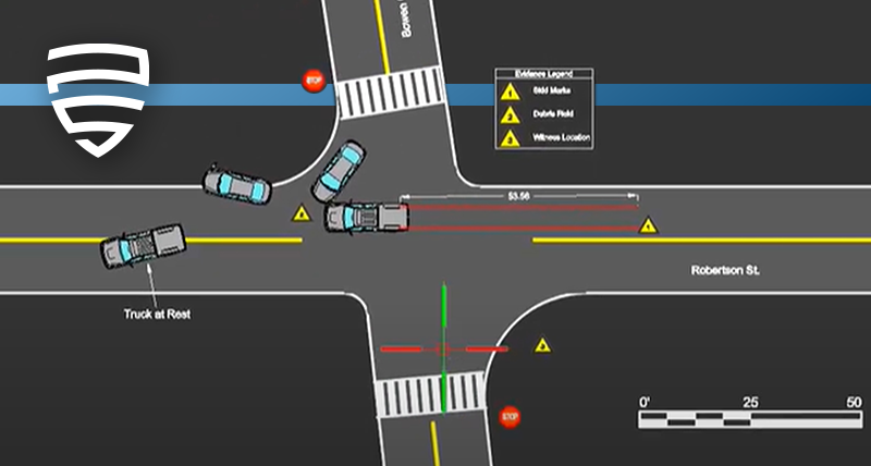Map360 Sketch es el software de cartografía forense de Leica para crear diagramas simples 2D de la escena de un incidente