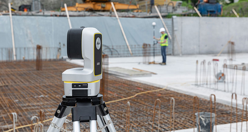Strumento robotico per il cantiere Leica iCON iCS50.