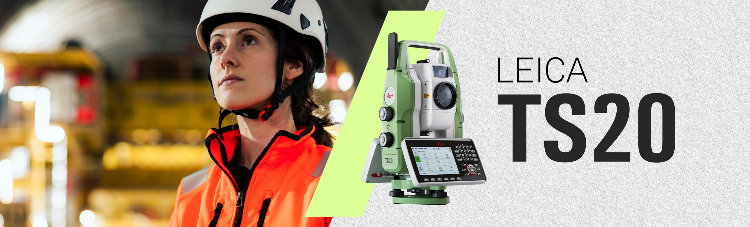 De Leica TS20 robotic total station voor kadastrale metingen